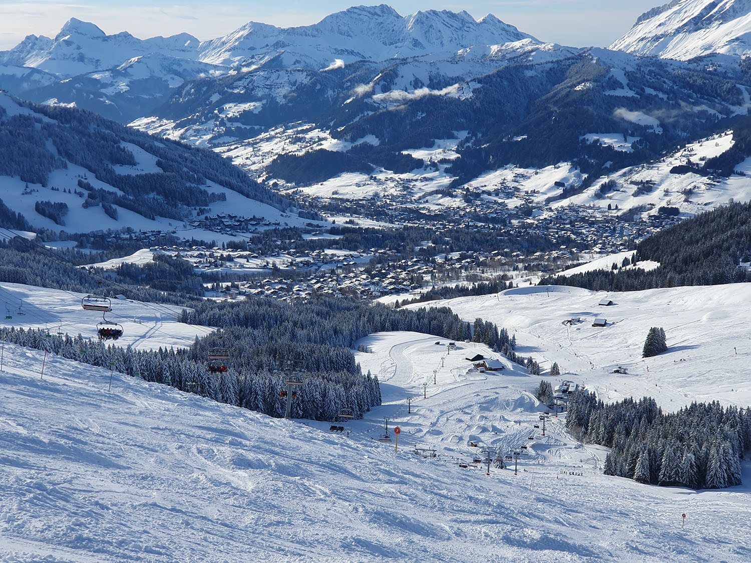 ski megeve france hiver neige piste de ski soleil ski détente