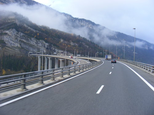 megeve ski autoroute motorway from geneva